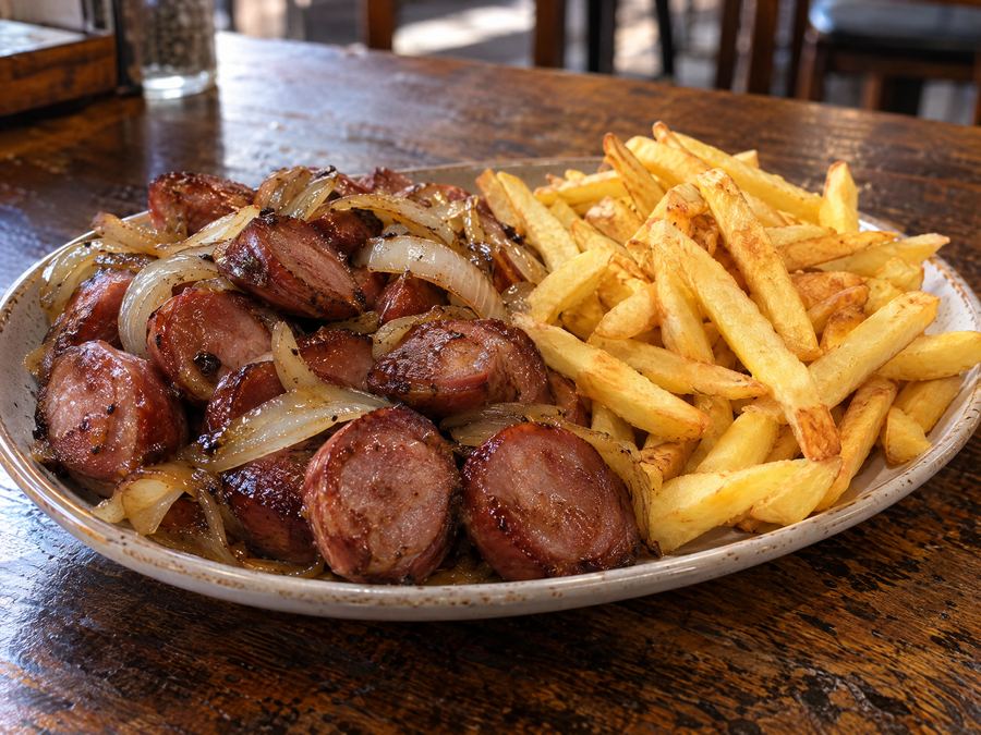 Calabresa com fritas